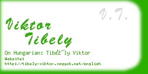 viktor tibely business card